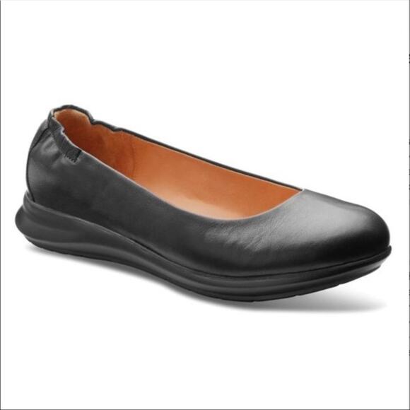 Samuel Hubbard Freedom Dance Black Leather Slip On Flats Women Size 8.5M - Picture 2 of 8